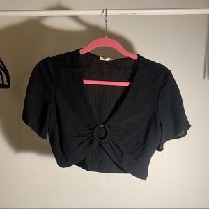 Crop Top with Ring Detailing